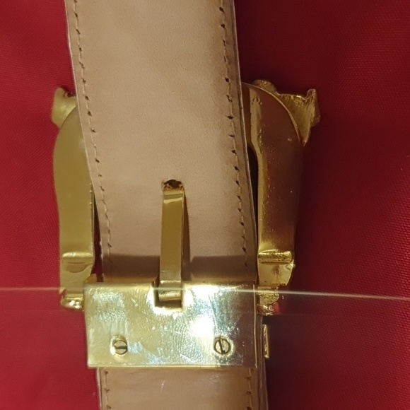 Mauri genuine leather Alligator belt. Length Is 60 Inches Long. - Picture 6 of 7